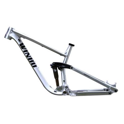 HIMALO Bike Suspension Frame 27.5er 29er Enduro Mountain Bike Frame 15.5''/17''/18'' Disc Brake XC/DH/FR Downhill Frame Boost Thru Axle,with Air Rear Shocks(Silver,18'')