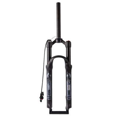 HIMALO Bike Air Fork 27.5 Mountain Bike Suspension Fork Travel 120mm XC 1-1/8" Straight Disc Brake Front Fork Remote Lockout QR 9mm(Black)