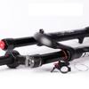 HIMALO Bike Air Fork 27.5 Mountain Bike Suspension Fork Travel 120mm XC 1-1/8" Straight Disc Brake Front Fork Remote Lockout QR 9mm(Black) view 4