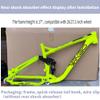 HIMALO Full Suspension Bike Frame 26/27.5er Trail Mountain Bike Frame 17'' Aluminium Alloy Disc Brake Frame DH/XC/AM QR 135mm Travel 120mm(Yellow,27.5 * 17'') view 2
