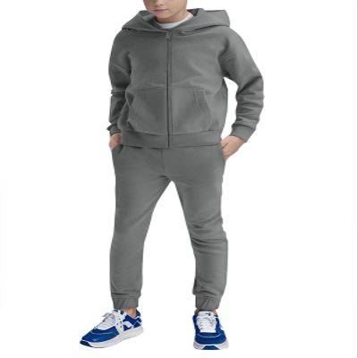 Haloumoning Boys Sweatsuits Kids Active Zip Hoodie Sweatershirt and Jogger Sweatpants 5-14 Years