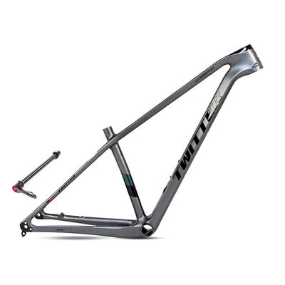 HIMALO 27.5er 29er Hardtail Mountain Bike Frame 15''/17''/19'' Carbon Bike Frame Thru Axle 12x148mm Boost Disc Brake Internal Routing(Dark Gray,17'')