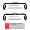 LUNJE Road Bike Handlebar 25.4mm/31.8mm Compact Bent Handlebar 420mm Aluminium Alloy Racing Handlebar Ultralight Bicycle Drop Bar(Black 25.4 * 420mm) view 2