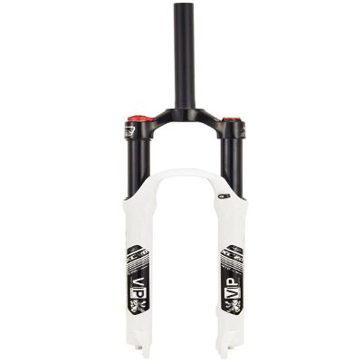 HIMALO 26/27.5/29 Bike Air Suspension Fork Travel 100mm, 28.6mm Straight Tube QR 9mm Crown Lockout XC Mountain Bike Front Forks Disc Brake(White,29inch)