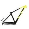 HIMALO Carbon Fiber Bike Frame 27.5er 29er XC Hardtail Mountain Bike Frame 15''/17''/19'' Disc Brake Frame Thru Axle 148mm Universal 142mm(Yellow,27.5 * 15'') view 1