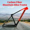 HIMALO Carbon Fiber Bike Frame 27.5er 29er XC Hardtail Mountain Bike Frame 15''/17''/19'' Disc Brake Frame Thru Axle 148mm Universal 142mm(Yellow,27.5 * 15'') view 2