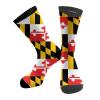 ACDRUING States Usa Maryland-Flag Unisex Athletic Crew Cushion Socks For Running And Workout Performance Wicking Cushion Mid-Calf Socks For Men Women view 2