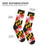 ACDRUING States Usa Maryland-Flag Unisex Athletic Crew Cushion Socks For Running And Workout Performance Wicking Cushion Mid-Calf Socks For Men Women view 4