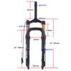 HIMALO Snow Bike Suspension Fork 26x4.0'' Fat Bike Air Fork 110mm Travel 28.6mm Straight Tube E-Bike Fork QR 9x135mm Remote Lockout(Gold) view 2