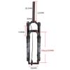 HIMALO 29'' Bike Air Fork Travel 120mm Mountain Bike Suspension Fork 1-1/8" Straight Disc Brake Fork Manual/Remote Lockout QR 9x100mm(Manual) view 2