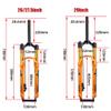 HIMALO Bike Air Suspension Fork 26/27.5/29 Travel 100mm Rebound Adjust 1-1/8 Straight Tube QR 9mm Remote Lockout XC AM Ultralight Mountain Bike Front Forks(Gold 27.5inch) view 2