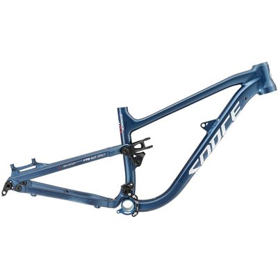 HIMALO Soft Tail Mountain Bike Frame 24er Aluminum Alloy Suspension Frame 320mm Disc Brake Bike Frame 148mm Boost Thru Axle DH/XC/AM(Blue)