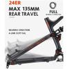 HIMALO Soft Tail Mountain Bike Frame 24er Aluminum Alloy Suspension Frame 320mm Disc Brake Bike Frame 148mm Boost Thru Axle DH/XC/AM(Blue) view 3
