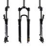 HIMALO Mountain Bike Spring Suspension Fork 26/27.5/29'' 80mm Travel Bike Disk Brake Front Fork 1-1/8 Straight Quick Release HL(27.5'' Black) view 1