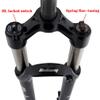 HIMALO Mountain Bike Spring Suspension Fork 26/27.5/29'' 80mm Travel Bike Disk Brake Front Fork 1-1/8 Straight Quick Release HL(27.5'' Black) view 3