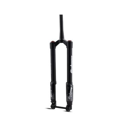 HIMALO DH Bike Air Fork 26/27.5/29 Inch Mountain Bike Inverted Suspension Fork Downhill 130mm Travel Damping Adjustable 1-1/2 Tapered Tube Fork Thru Axle HL(29'' Black)