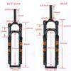 HIMALO 26/27.5/29 Inch Bike Bike Air Suspension Fork 110mm Travel Rebound Adjust Disc Brake Front Fork 1-1/8 Straight Quick Release(Orange,26inch) view 2