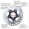 LUNJE Bike Floating Disc Brake Rotor 140mm 160mm 180mm 203mm 6 Bolts Brakes Disc Rotor for Road Bike Bike BMX Bicycle(Red,203mm) view 2