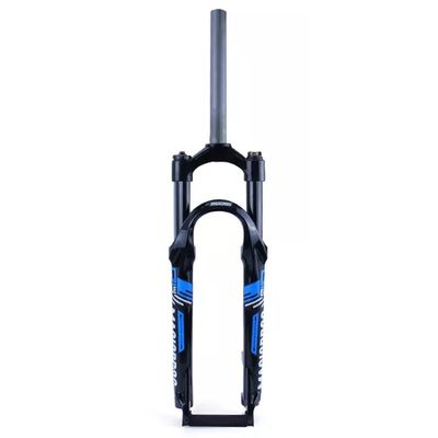 HIMALO 26 27.5 29 Inch Bike Fork Mountain Bike Fork Mechanical Suspension Forks 80 Travel Rebound Adjustment Manual Lockout 1-1/8" Straight Front Fork Disc Brake Bicycle Fork 9mm QR(Blue,27.5inch)
