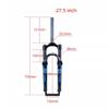 HIMALO 26 27.5 29 Inch Bike Fork Mountain Bike Fork Mechanical Suspension Forks 80 Travel Rebound Adjustment Manual Lockout 1-1/8" Straight Front Fork Disc Brake Bicycle Fork 9mm QR(Blue,27.5inch) view 2