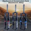 HIMALO 26 27.5 29 Inch Bike Fork Mountain Bike Fork Mechanical Suspension Forks 80 Travel Rebound Adjustment Manual Lockout 1-1/8" Straight Front Fork Disc Brake Bicycle Fork 9mm QR(Blue,27.5inch) view 3