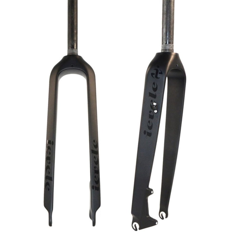 HIMALO 26" 27.5" 29" Carbon Fiber Bike Fork 1-1/8" Straight Rigid Fork Disc Brake Mountain Bike Fork QR 9x100mm Ultralight Front Fork(29'' Black)
