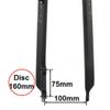 HIMALO 26" 27.5" 29" Carbon Fiber Bike Fork 1-1/8" Straight Rigid Fork Disc Brake Mountain Bike Fork QR 9x100mm Ultralight Front Fork(29'' Black) view 3