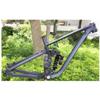 HIMALO 27.5/29er Bike Suspension Frame Travel 155mm 15.5''/17''/18'' Downhill Mountain Bike Frame Disc Brake Thru Axle Boost Frame with Shocks(Black,17'')