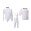 450N Fencing Clothing 3-Piece, Vest/Pants/Jacket Fencing Protective Suit, Fencing Gear, White Right Hand(44#) view 1