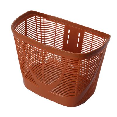 kowaku Bike Front Basket Cycling Basket Lightweight Detachable Tricycle Basket Handlebar Storage Basket Bicycle Basket for Biking, Brown