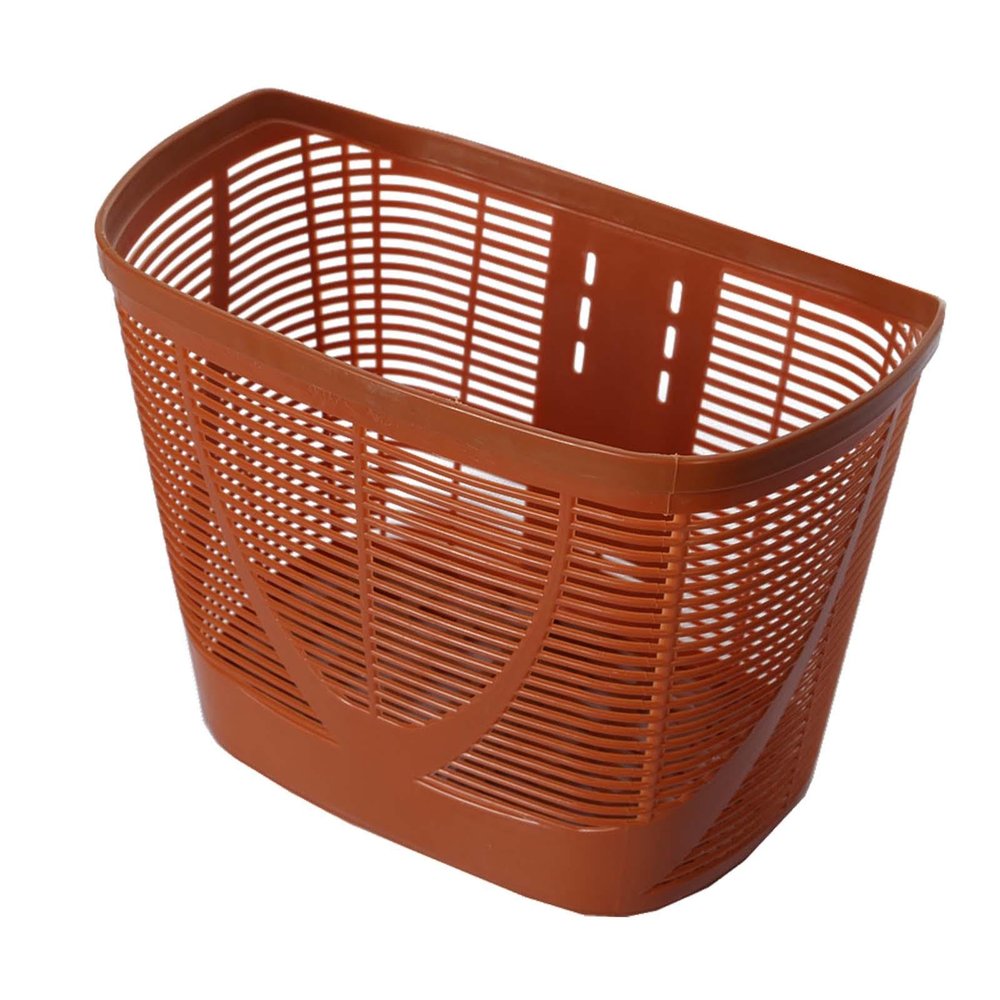 kowaku Bike Front Basket Cycling Basket Lightweight Detachable Tricycle Basket Handlebar Storage Basket Bicycle Basket for Biking, Brown