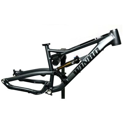 HIMALO Full Suspension Frame 26er/27.5er Bike Frame Aluminium Alloy Disc Brake Mountain Bike Frame 16.5'' Thru Axle 12 * 142mm DH/XC/AM(Dark Gray,27.5 * 16.5'')