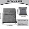 MongByYa Sleeping Bag Liner Lightweight Compact Sleeping Bag Sack Portable Clean Travel Sheet Camping Sleep Sheet for Backpacking Hotel Hiking (Silver Gray, 82.7 X 70.9) view 3