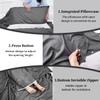 MongByYa Sleeping Bag Liner Lightweight Compact Sleeping Bag Sack Portable Clean Travel Sheet Camping Sleep Sheet for Backpacking Hotel Hiking (Silver Gray, 82.7 X 70.9) view 4