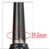 HIMALO Bike Bike Air Suspension Fork 26/27.5/29 Inch 110mm Travel Rebound Adjust Disc Brake Front Fork 1-1/2 Tapered Quick Release RL(Orange,27.5inch) view 3