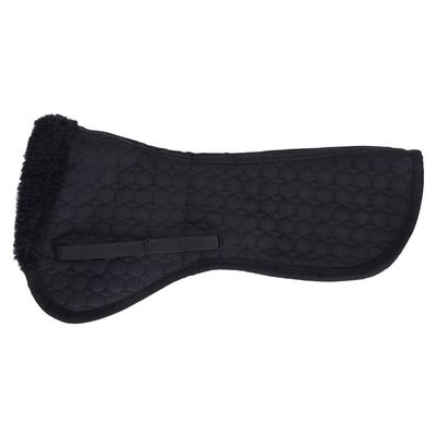 Dura-Tech Fleece Half Horse Saddle Pad | Customizable Comfort & Fit | Enhance Your Riding Experience | Color Black