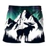JBWomen Alaska Moose Shirt 3d Printed Alaska Moose Hunting Shorts Swim Suit Trunks