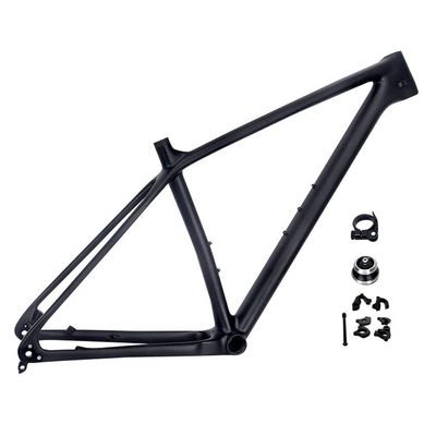 HIMALO Carbon Mountain Bike Frame 27.5er 29er Hardtail Bike Frame Disc Brake Thru Axle 142mm QR 135mm Interchangeable Internal Routing Frame 15/17/19''(29 * 19'')