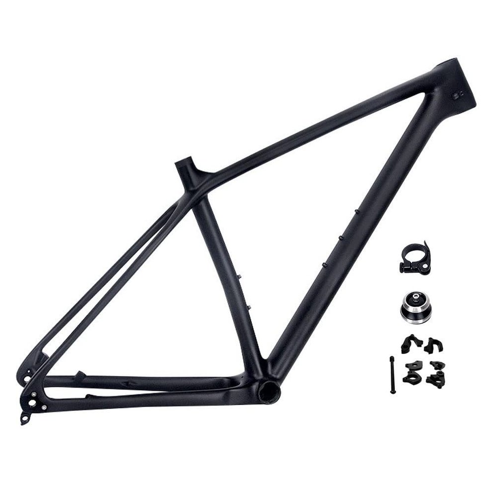 HIMALO Carbon Mountain Bike Frame 27.5er 29er Hardtail Bike Frame Disc Brake Thru Axle 142mm QR 135mm Interchangeable Internal Routing Frame 15/17/19''(29 * 19'')