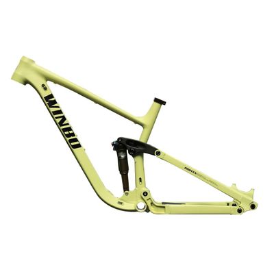HIMALO Bike Suspension Frame 27.5er 29er Enduro Mountain Bike Frame 15.5''/17''/18'' Disc Brake XC/DH/FR Downhill Frame Boost Thru Axle,with Air Rear Shocks(Yellow,15.5'')