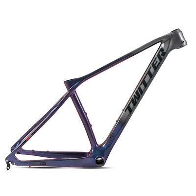 HIMALO Bike Carbon Fiber Frame 27.5er 29er Hardtail Mountain Bike Frame 15''/17''/19'' Internal Routing Disc Brake Frame QR 135mm XC AM(Dark Grey,29 * 15'')