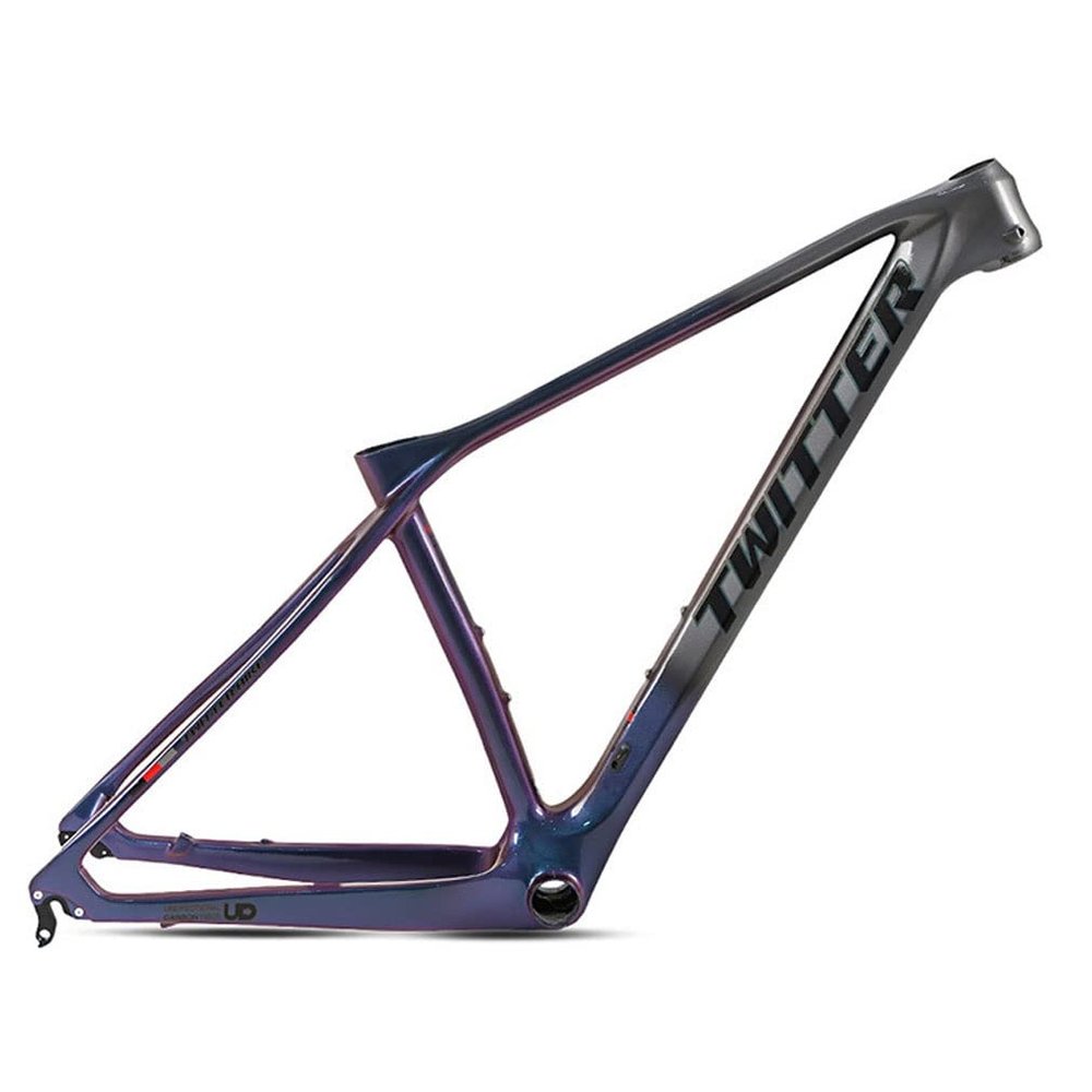 HIMALO Bike Carbon Fiber Frame 27.5er 29er Hardtail Mountain Bike Frame 15''/17''/19'' Internal Routing Disc Brake Frame QR 135mm XC AM(Dark Grey,29 * 15'')