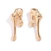 18K Gold Geometric Liquid Earrings for Women Lover,Silver Irregular Waterdrop Stud Drop Earrings,Aesthetic Anniversary Jewelry Gift view 1