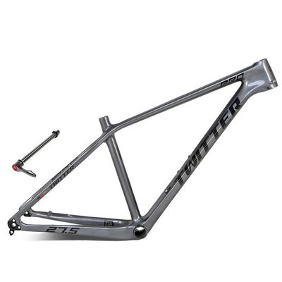 HIMALO Carbon Mountain Bike Frame 27.5er 29er Hardtail Bike Frame XC/AM 15''/17''/19'' Disc Brake Bike Frame Thru Axle 12x142/148mm Internal Routing(Dark Gray,27.5 * 15'')