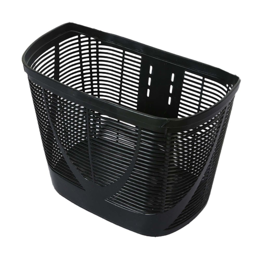kowaku Bike Front Basket Cycling Basket Lightweight Detachable Tricycle Basket Handlebar Storage Basket Bicycle Basket for Biking, Black