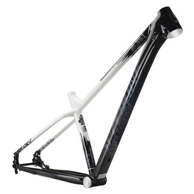 HIMALO Mountain Bike Frame 29er Hardtail XC Bike Frame S/M/L Aluminum Alloy Thru Axle Frame 12 * 142mm Disc Brake Internal Routing Racing Frame(White,M/Medium)