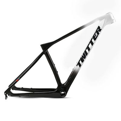 HIMALO 27.5er 29er Bike Frame Carbon Fiber Hardtail Mountain Bike Frame 15''/17''/19'' Disc Brake Frame QR 135mm XC AM Internal Routing(Silver,29 * 19'')