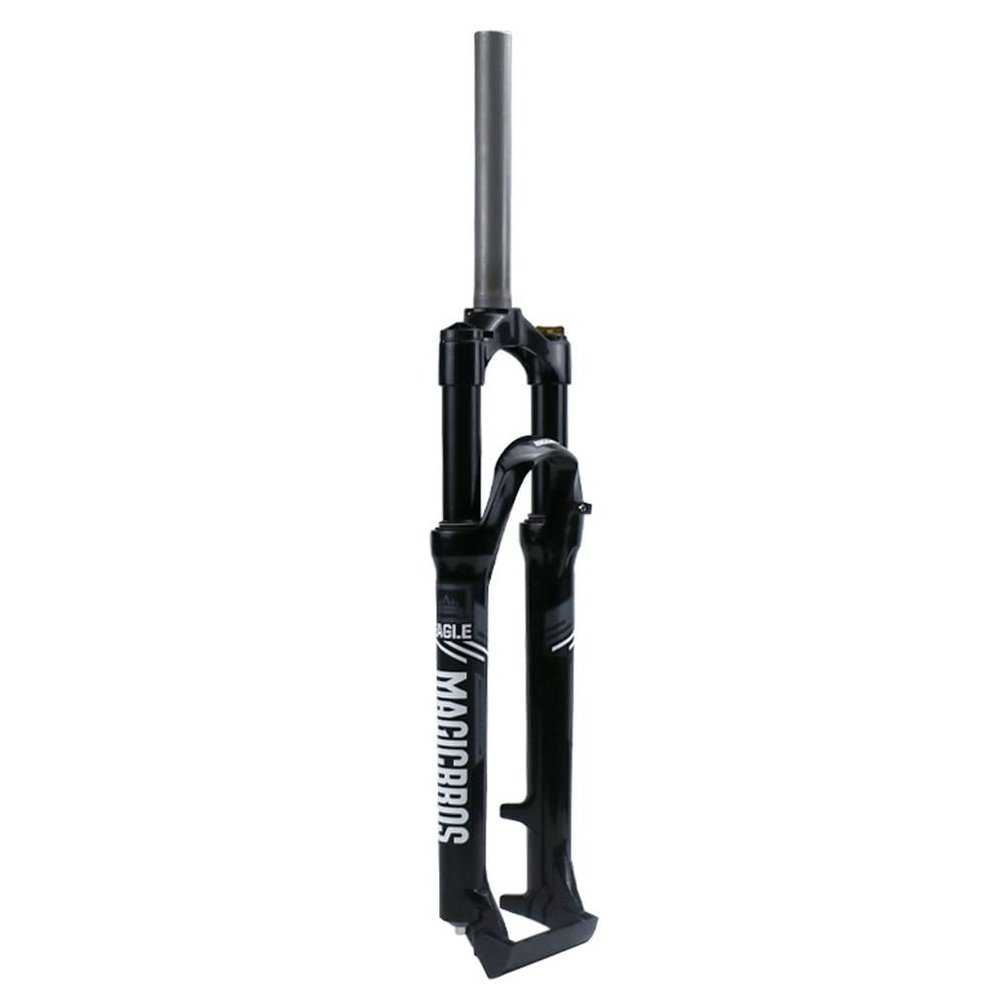 HIMALO Bike Suspension Fork 26/27.5/29 Inch Oil Spring Front Fork Straight Tube Mountain Bike Fork Travel 80mm XC Bicycle Fork 1-1/8'' Disc Brake QR 9mm Manual Lockout(White,27.5inch)