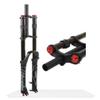 HIMALO Bike Downhill Fork 26 27.5 29 Inch DH Mountain Bike Air Suspension Fork Travel 130mm Rebound Adjust Straight Double Shoulder Front Fork Manual Lockout(Black Fork,29'') view 1