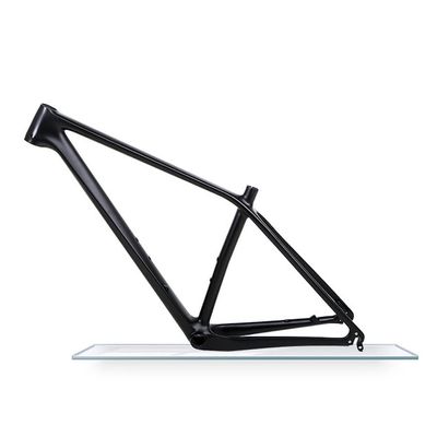 HIMALO Carbon Fiber Bike Frame 27.5er 29er Hardtail Mountain Bike Frame 15''/17''/19'' XC AM Disc Brake Frame QR 135mm Routing Internal(Matte Black,27.5 * 17'')